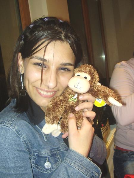 Sonia et le p'tit singe!